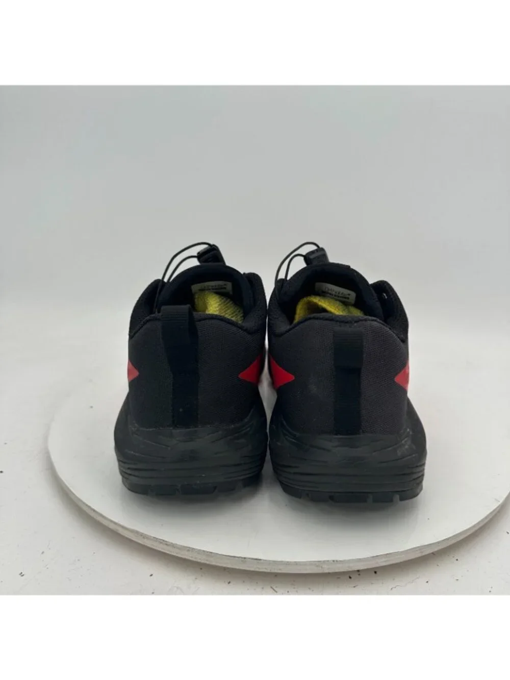 Salomon Sense Ride 5 Men Size 7 Black Red Drawstring Trail Running Shoes